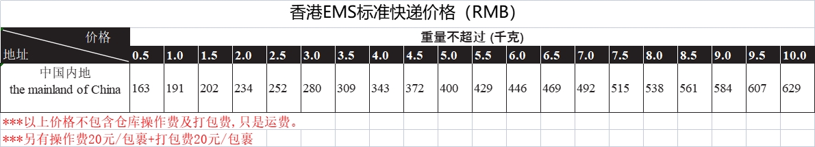香港直郵內(nèi)地價(jià)格 香港直郵內(nèi)地價(jià)格